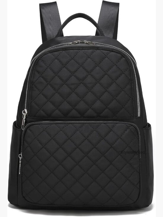 Handbags - Women's Nylon Travel Backpack, Large Daypack with Multiple Pockets